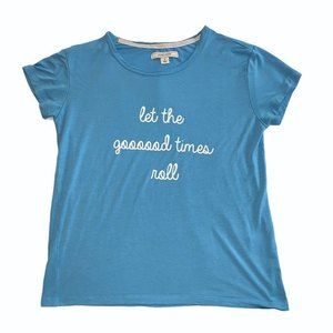 Let the Goooood Times Roll Adam Levine baby Blue Super Soft Summer Tee shirt